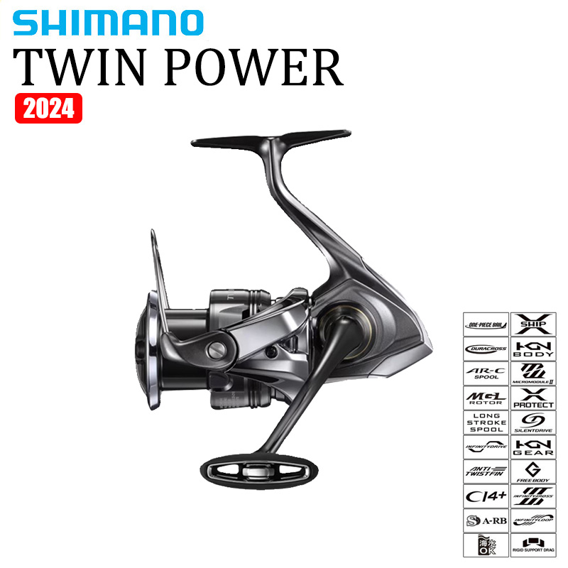 Shimano Reel Sustain - Shimano 2024 twinpower carretel de pesca