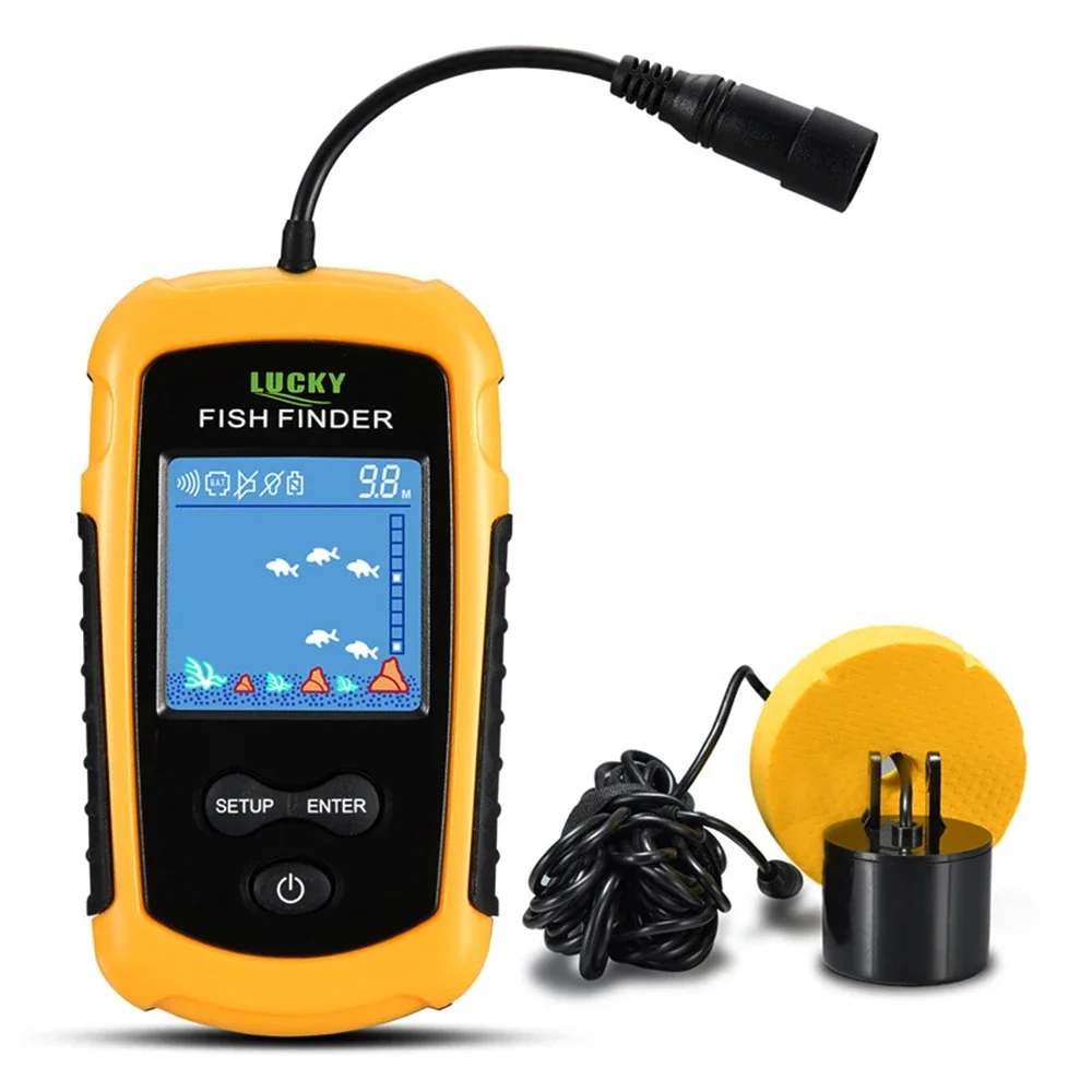 Fishing Depth Finder - Lucky lcd tela colorida portátil com