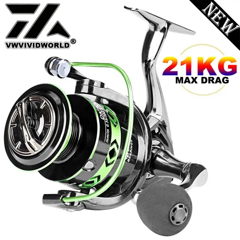 Kastking Reel Zephyr - VWVIVIDWORLD, arrasto máximo de 21 kg,
